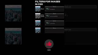 Filters for images in CSS
