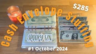 First Cash Stuffing of OCTOBER 2024  Low Income Weekly Budget