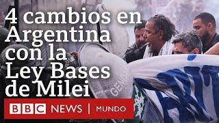 4 cambios en Argentina que trae la Ley Bases la primera que Milei logra aprobar en el Senado