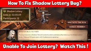 How To Fix Shadow Lottery Bug Unable To Join Shadows In Diablo Immortal