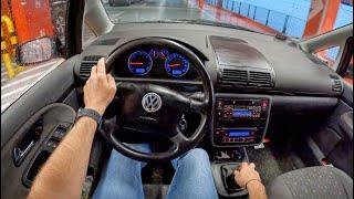 2000 Volkswagen Sharan 1.9 TDI 116HP  POV Test Drive #910 Joe Black