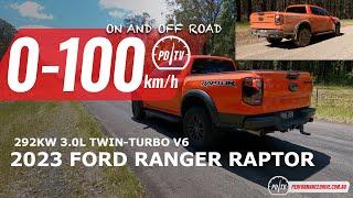 2023 Ford Ranger Raptor 0-100kmh & engine sound