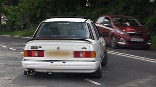 Retro Cars Leaving a Car Show Total Retro Show 2024 @ Westmorland County Showground