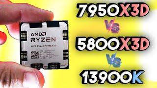 Ryzen 9 7950X3D Vs. Ryzen 7 5800X3D & i9-13900K - Who Needs This CPU....?