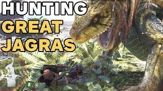 Monster Hunter World Gameplay Hunting a Great Jagras