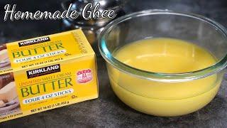 HOW TO MAKE GHEE AT HOME FROM COSTCO BUTTERHOMEMADE GHEE GHEE RECIPE