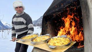 Mushrooms with Cheese in the Oven A dish from the Mountains of Azerbaijan