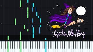 WandaVision - Agatha All Along  Piano Tutorial + Sheet Music