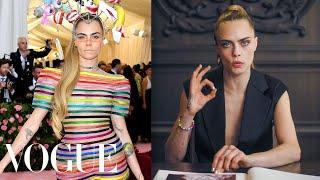 Cara Delevingne Breaks Down 21 Looks From the Met Gala to a Royal Wedding  Life in Looks  Vogue