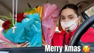 Bought all the mans flowers *emotional* XMAS VLOG