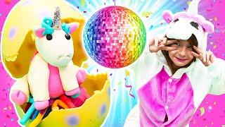Eğlenceli Etkinlik Ümit ve Zara Unicorn Partisine gidiyorlar Kız Oyunları
