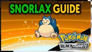 HOW TO GET SNORLAX ON POKEMON BLACK AND WHITE