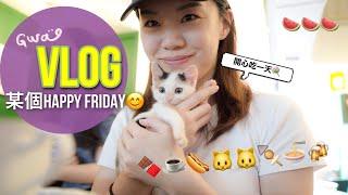  VLOG  某個HAPPY FRIDAY 開心吃一天  幸福的熱朱古力 二訪輕鬆關東煮居酒屋  片內有可愛暫託小貓咪哦  西瓜 Watermelon