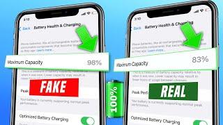 How to check iphone real battery health  How to check iphone real maximum capacity  battery health