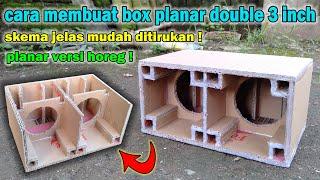 HOW TO MAKE A DOUBLE 3 INCH PLANAR BOX FROM CARDBOARD MATERIAL COMPLETE SCHEME