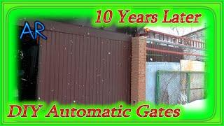 DIY Automatic Sliding Suspended Gates 10 Years Later