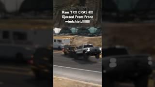 Ram TRX GOES HEAD ON WITH VEHICLE #trx #ram #srt #srt8 #trackhawk #dodge #1000hp #hellcat #fastcar