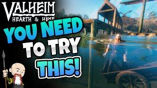 Valheim Trick to Build Easier Over Water - Deeper & Further