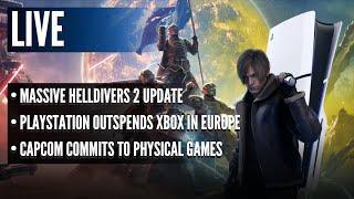 Massive Helldivers 2 Update  Sony Outspends Microsoft in Europe  Capcom Commits to Physical Games