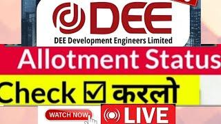 dee development ipo  dee development ipo allotment status  dee development ipo allotment  ipo