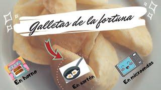 Galletas de la Fortuna suerte *en horno sartén o microondas*  Daniela Gómez