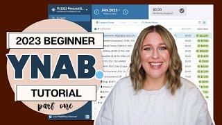 2023 YNAB BUDGET for BEGINNERS step-by-step tutorial  PART 1 setting up MY 2023 FINANCIAL PLAN