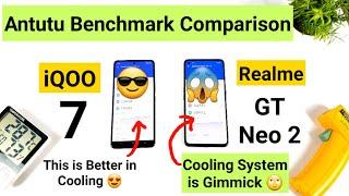 Realme GT Neo 2 vs iQOO 7 Antutu Test  Heating Test Snapdragon 870 Which is More powerful ‍️