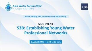 S3B Establishing Young Water Professional Networks