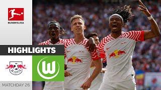 Big Points in CL-Race  RB Leipzig - VfL Wolfsburg 3-0  Highlights  Matchday 29 – Bundesliga