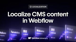 Localize CMS content in the Webflow Designer