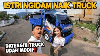 NGIDAM NAIK TRUCK BEGINI REAKSI ISTRI PAS TAU ADA TRUCK MODIF DI DEPAN RUMAH‼️