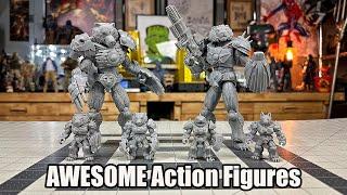 3D Printed Combat Creatures Highly Articulated Animal Warrior Action Figures Review