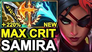 Wild Rift China Samira Adc - 22KILL PENTA MAX CRITICAL SAMIRA BUILD RUNES - Challenger Rank Gameplay