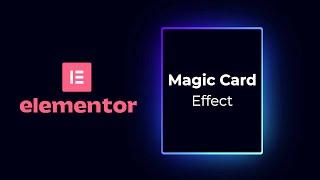 Elementor Magic Card Hover Effect  Wordpress  Elementor Tutorial