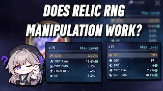 Does the HSR Relic RNG Manipulation Work?  A Statistical Analysis