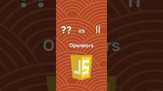 Javascript ?? vs  Operators #javascript