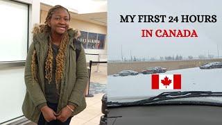 MY FIRST 24 HOURS IN CANADA  RELOCATING FROM NIGERIA TO CANADA  PERMANENT RESIDENT