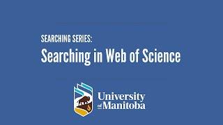 Searching in Web of Science
