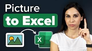 Import Data from a Picture into Excel Desktop  Convert Image to Data