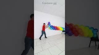 BALLOON ARCH  balloon decoration ideas  birthday decoration ideas at home #cartoon #shorts