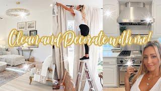 *NEW* CLEANING MOTIVATION 2024 RE-DECORATING  DEEP CLEAN WITH ME LIVING ROOM + KITCHEN