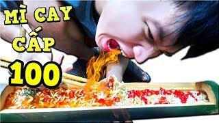 Tony  Thử Thách Ăn Mì Cay 100 Trái Ớt Trong Ống Tre  - Spicy Noodles Level 100