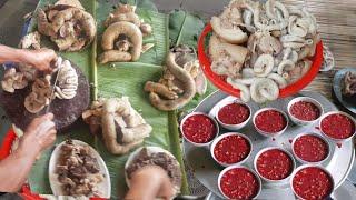 Siêu Lòng Lợn Tiết Canh AE Lão Nông Mời Cả Xóm Đến Ăndelicious food from pig organs