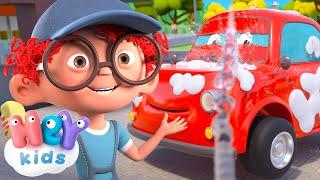 Oh  Il faut laver cette voiture  🫧 Lavage auto  Chanson pour Enfants  HeyKids en Français