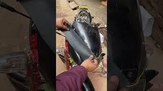 Pulsar 150 full modified  Difficult wrapping till now  matt black #pulsar #shortsvideo #modified