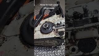 Take the brake off when using your chainsaw #stihl #fyp #foryou  #chainsaw #small #engine #repair