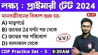 WB Primary TET 2024 CDP Class in Bengali  CDP Class - 5  WB TET Pedagogy MCQ  প্রাইমারি টেট ক্লাস