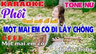 Một Mai Em Có Đi Lấy Chồng  Đoạn Tuyệt  Karaoke Tone Nữ - Nhạc Sống  Thanh Tùng Karaoke