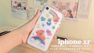 iphone xr unboxing in 2021 + accessories aesthetic + asmr 