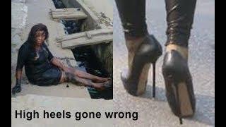 MUST WATCH High heels gone wrong- Take it easy this CHRISTMAS